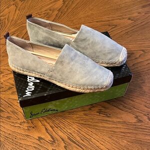 Sam Edelman, Khloe seafoam suede espadrille 
New. Size 9 1/2